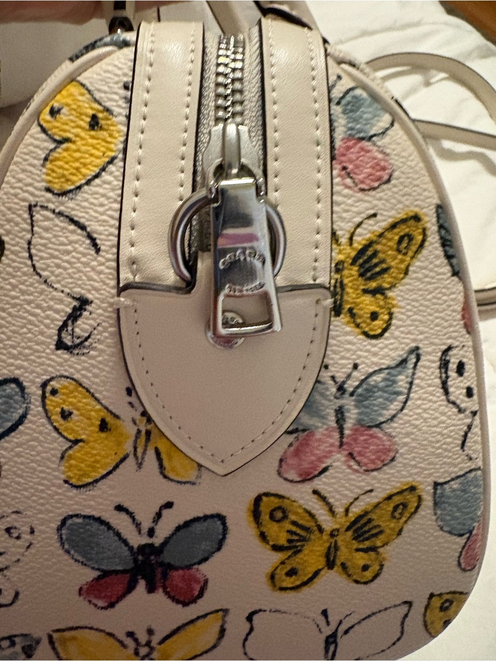 COACH Rowan Satchel Bag With Butterfly Print & matching wallet Set - Picture 8 of 16